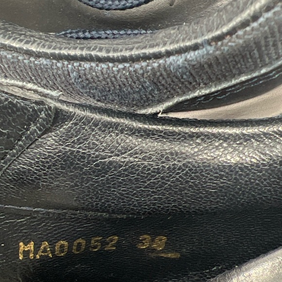 Louis Vuitton Women's Navy Monogram Mini Lin Canvas Sneakers EU Size 38 MA0052 - Picture 16 of 16